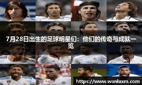 7月28日出生的足球明星们：他们的传奇与成就一览